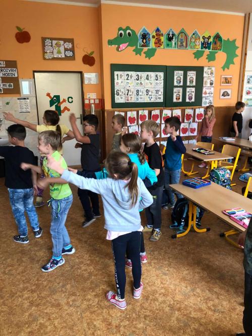 Hudební výchova jinak, aneb dnešní Just Dance v I. C