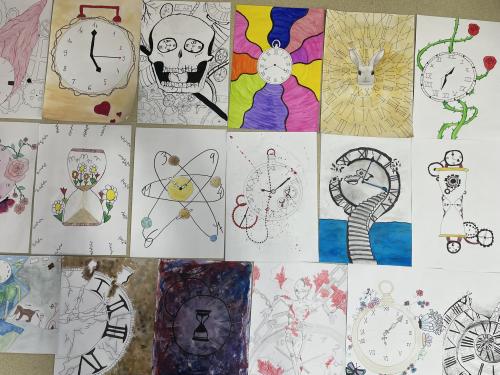  Výtvarné práce žáků VIII. B